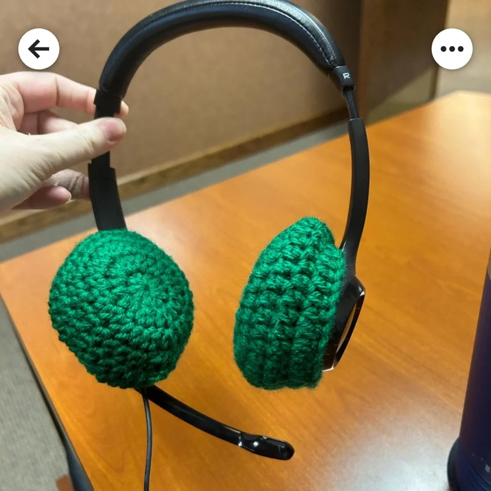 Comfy Crochet Headset Earphone Covers